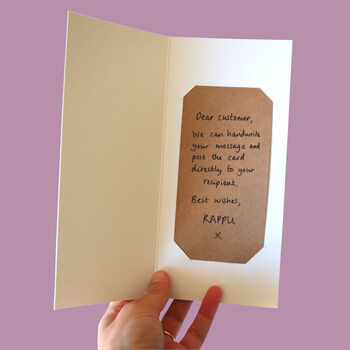 Reusable Handmade Greetings Cards Tall Blank Inside Or Optional Handwritten Message, 2 of 8