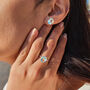 925 Silver Blue Topaz Glow November Birthstone Earrings, thumbnail 2 of 4