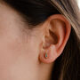 Marquise Confetti Personalised Birthstone Stud Earrings, thumbnail 4 of 11