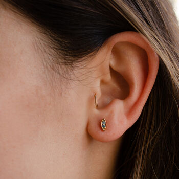 Marquise Confetti Personalised Birthstone Stud Earrings, 4 of 11