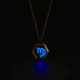 Virgo Zodiac Glowing Pendant Necklace With Uv Keyring Torch, thumbnail 6 of 12