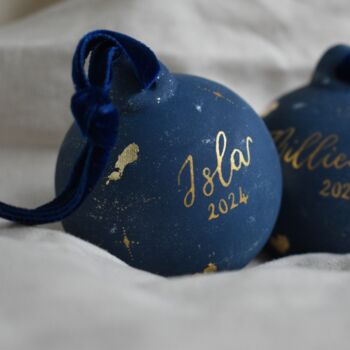 Personalised Christmas Name Bauble Ornament, 5 of 9