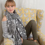 Feather Silver Foil Print Scarf, thumbnail 1 of 7