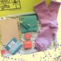 Birthday Notebook, Purse, Cosmetics And Sock Set Pink, thumbnail 1 of 12