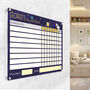 Personalised Acrylic Space Themed Kids Responsibility Chart, thumbnail 1 of 7