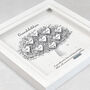 3D Personalised Grandchildren Family Tree Print In Six Colours, thumbnail 2 of 12