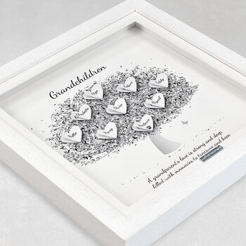 3D Personalised Grandchildren Family Tree Print In Six Colours, 2 of 12