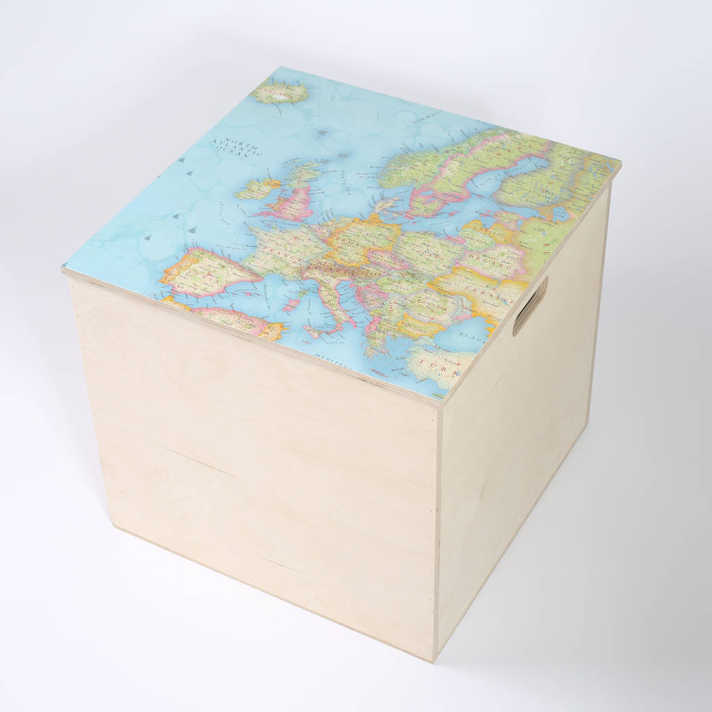 Personalised Map Location Toy Box By Bombus