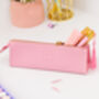 Pink Pencil/Make Up Case With Gold Zip, thumbnail 5 of 6