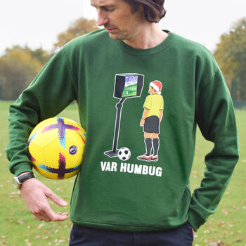 Unisex Football Christmas Jumper, 3 of 6