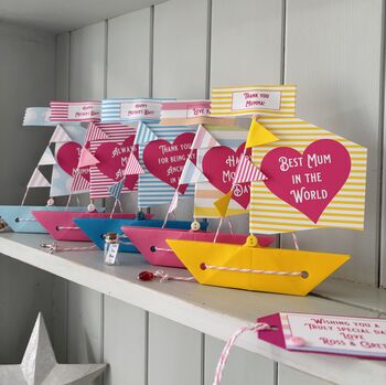 Personalised Mother's Day Sail Boat Card, 3 of 7