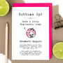 Strawberry Daiquiri Recipe Birthday Card, thumbnail 2 of 4