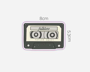 Taylor Swift Cassette Folklore Sticker, 2 of 2