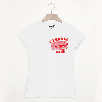 Eyeball Sub Women's Slogan T Shirt, 6 of 6