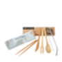 Reusable Bamboo Picnic Cutlery Set Eight Piece, thumbnail 4 of 8