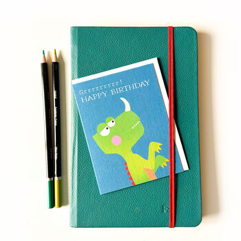Mini Birthday Dinosaur Card, 4 of 5