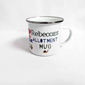 Personalised Enamel Allotment Mug, 11 of 12