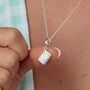 Biscuit Charm Necklace, Sterling Silver Or Gold Plated, thumbnail 5 of 12