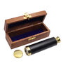 12 Inch Brass Telescope With Wooden Box, thumbnail 4 of 5