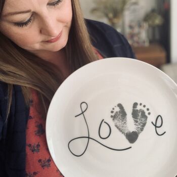 Personalised Hand Or Footprint Plate, 2 of 7