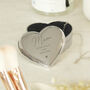 Personalised Message Silver Heart Trinket Box, thumbnail 1 of 7
