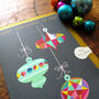 Christmas Baubles Greetings Card, thumbnail 4 of 5