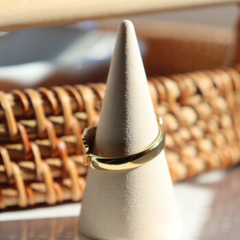 Gold Plated Angel Wings Adjustable Ring, 2 of 7