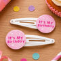 It's My Birthday Hair Clips, thumbnail 2 of 3