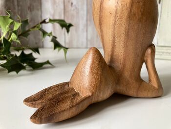 11cm Yoga Bunny Rabbit Figurine Pilates Statue Gift, 3 of 10