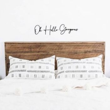 'Oh Hello Gorgeous' Wooden Wall Art, 2 of 2
