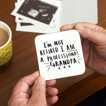 'I'm A Professional Grandma / Grandad' Coaster Set, 5 of 12