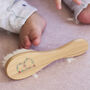Personalised Holly Berry Letter Baby Hair Brush, thumbnail 1 of 2