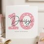 Pink 10th Birthday Card For Daughter, thumbnail 1 of 7