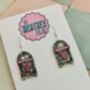 Jukebox Glitter Resin Earrings / Gift For Music Lover / Retro Rockabilly Jewellery / Gift For Dancers And Music Lovers, thumbnail 3 of 6