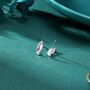Penguin Stud Earrings In Sterling Silver, thumbnail 7 of 11