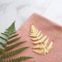 Statement Gold Plated Fern Necklace, thumbnail 5 of 6