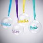 Personalised High Gloss Christmas Bauble, thumbnail 2 of 7