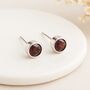 Sterling Silver January Birthstone Stud Earrings – 7mm, thumbnail 1 of 8
