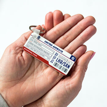 Personalised Boarding Pass Keyring, 5 of 7