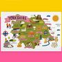 Yorkshire Map Tea Towel, thumbnail 8 of 10