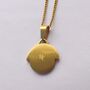 Creation Of Adam 18 K Gold Plated Necklace, thumbnail 4 of 5