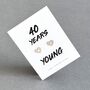 40th Birthday Sterling Silver Heart Earrings, thumbnail 1 of 4