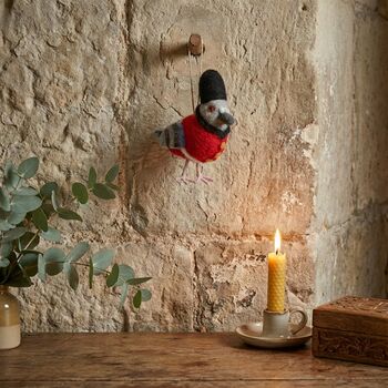 Handmade Felt Beefeater Pigeon London Decoration, 5 of 5