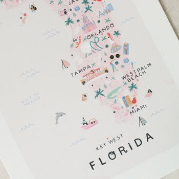 Florida Illustrated Map, 3 of 4