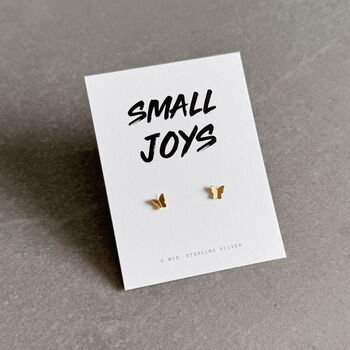 Small Joys Butterfly Earrings – Sterling Silver Gift For Her, 7 of 12