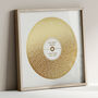 Personalised Song Lyrics Print, Metallic Gold, thumbnail 3 of 8