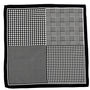Jeri Black Houndstooth Pocket Square 30cm, thumbnail 2 of 2