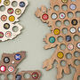 Personalised Scotland Beer Cap Collector Map Art, thumbnail 5 of 6