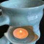 Oil Burner/Wax Melt Burner, Handmade Porcelain, thumbnail 3 of 5