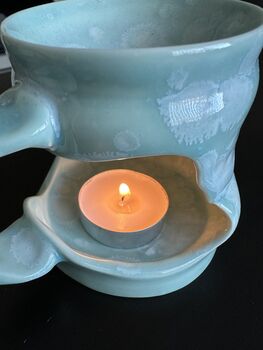 Oil Burner/Wax Melt Burner, Handmade Porcelain, 3 of 5